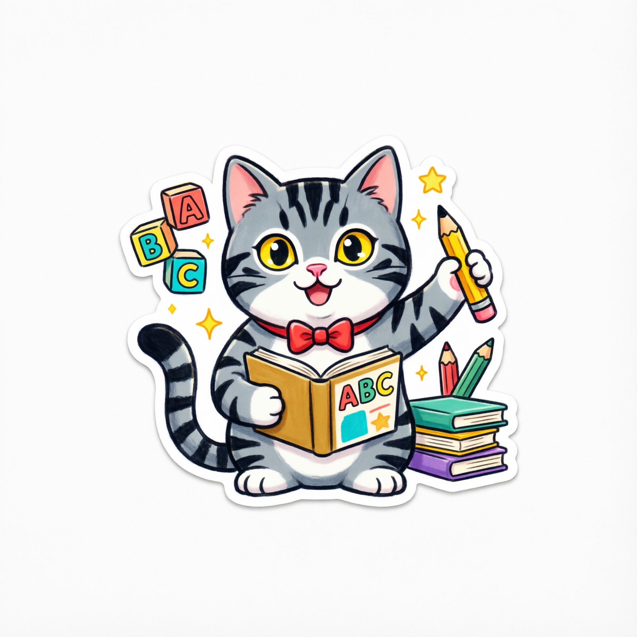 Буся с книжкой ABC